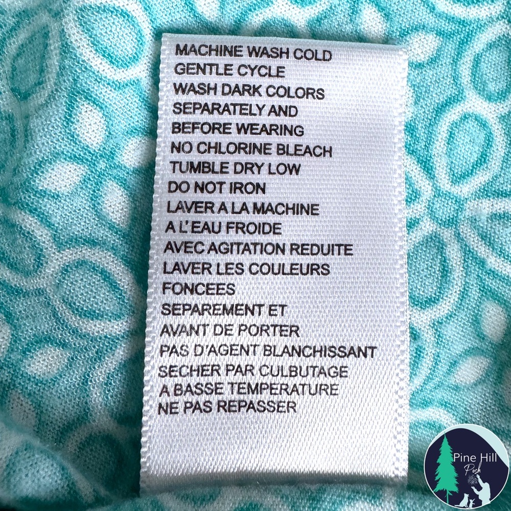 Jones NY Pajama Set 2 PC Cami Pants Womens Large Paisley Knit Teal Romantic EUC - Picture 8 of 10